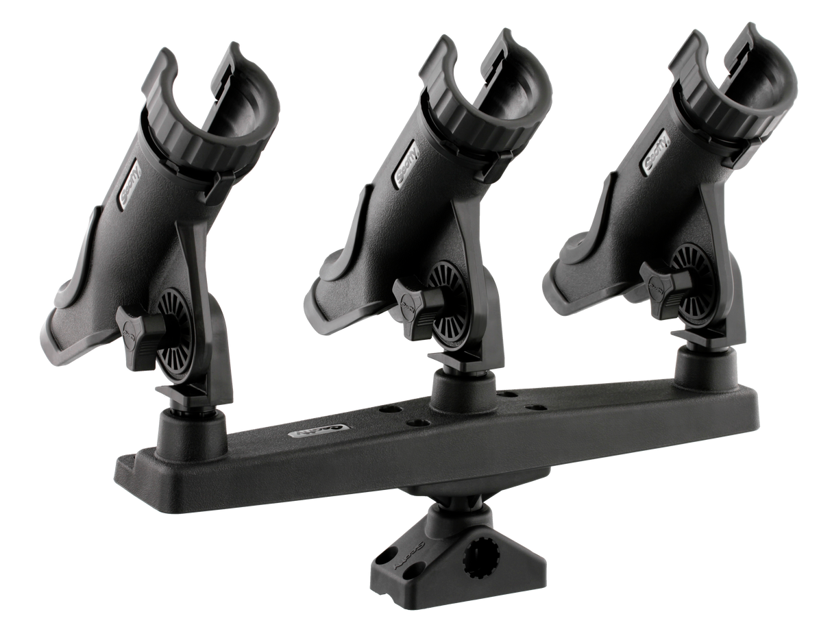 Scotty - 256 Powerlock Triple Rod Holder (with 257 & 241 Mounts)
