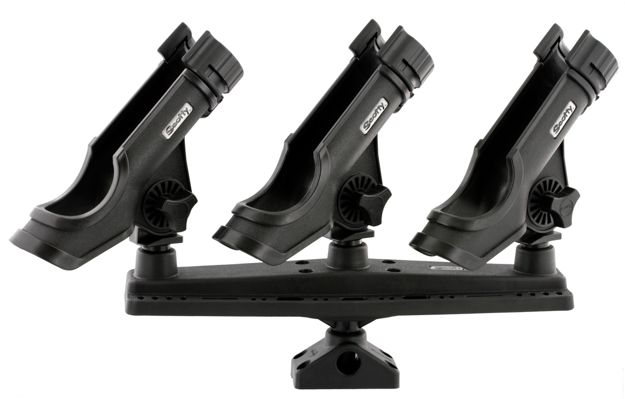Scotty - 256 Powerlock Triple Rod Holder (with 257 & 241 Mounts)