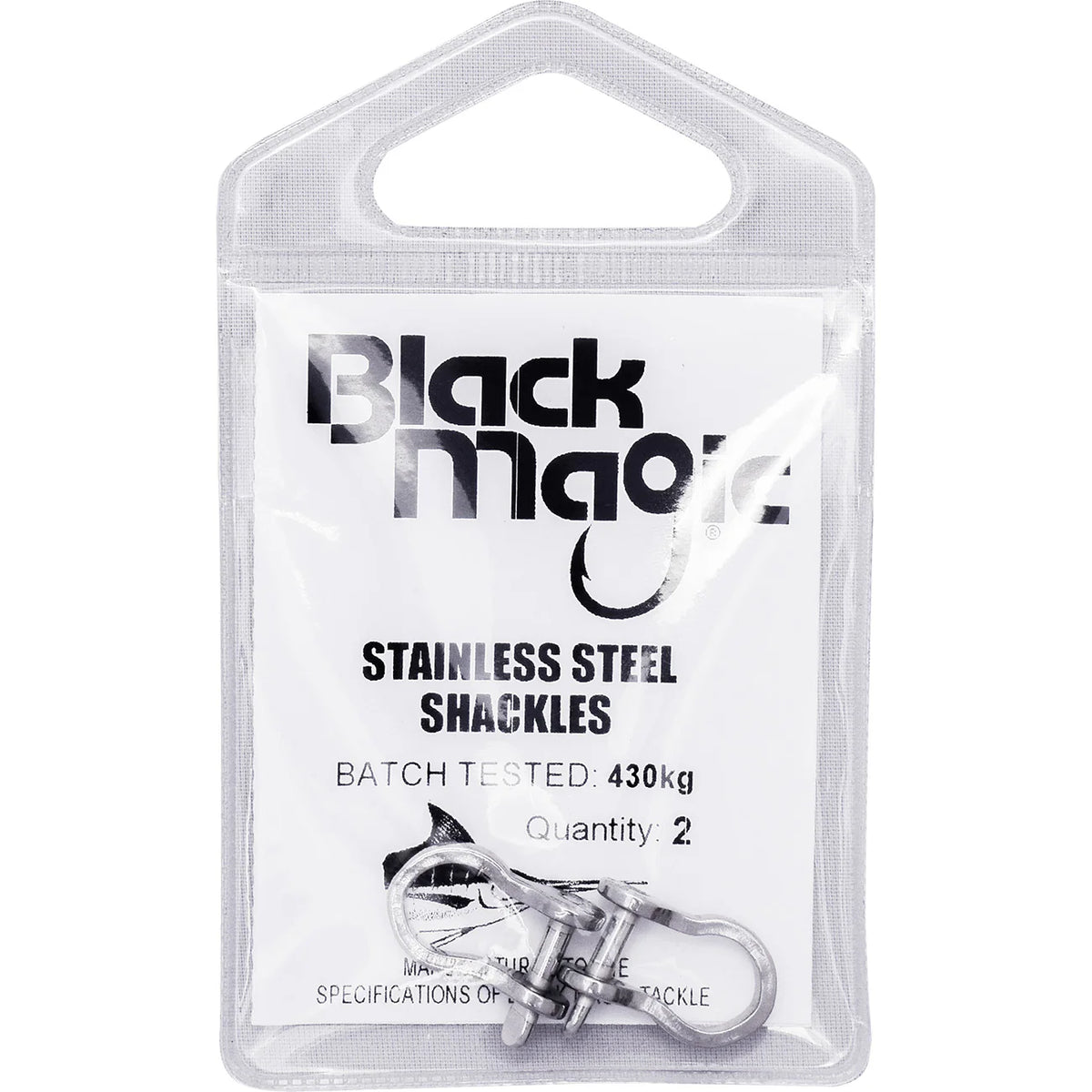 Black Magic - Stainless Steel Shackles