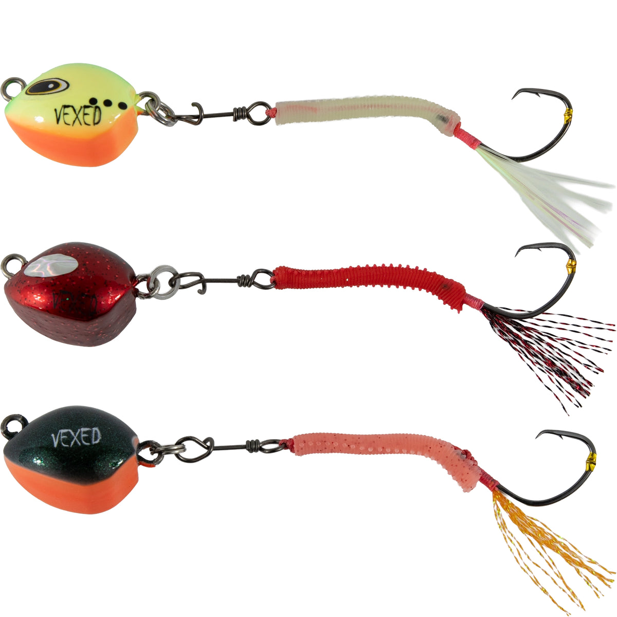 Vexed Bottom Worm Circle - BKK Circle Hook Rig 5-130g | Monster Fishing NZ