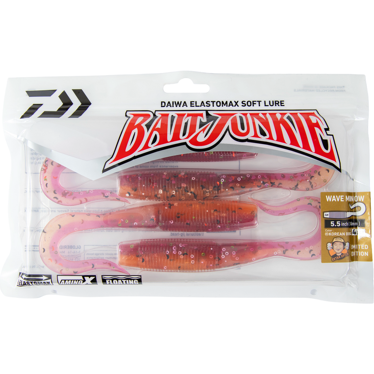 Daiwa Bait Junkie - 5.5" Wave Minnow Korean BBQ