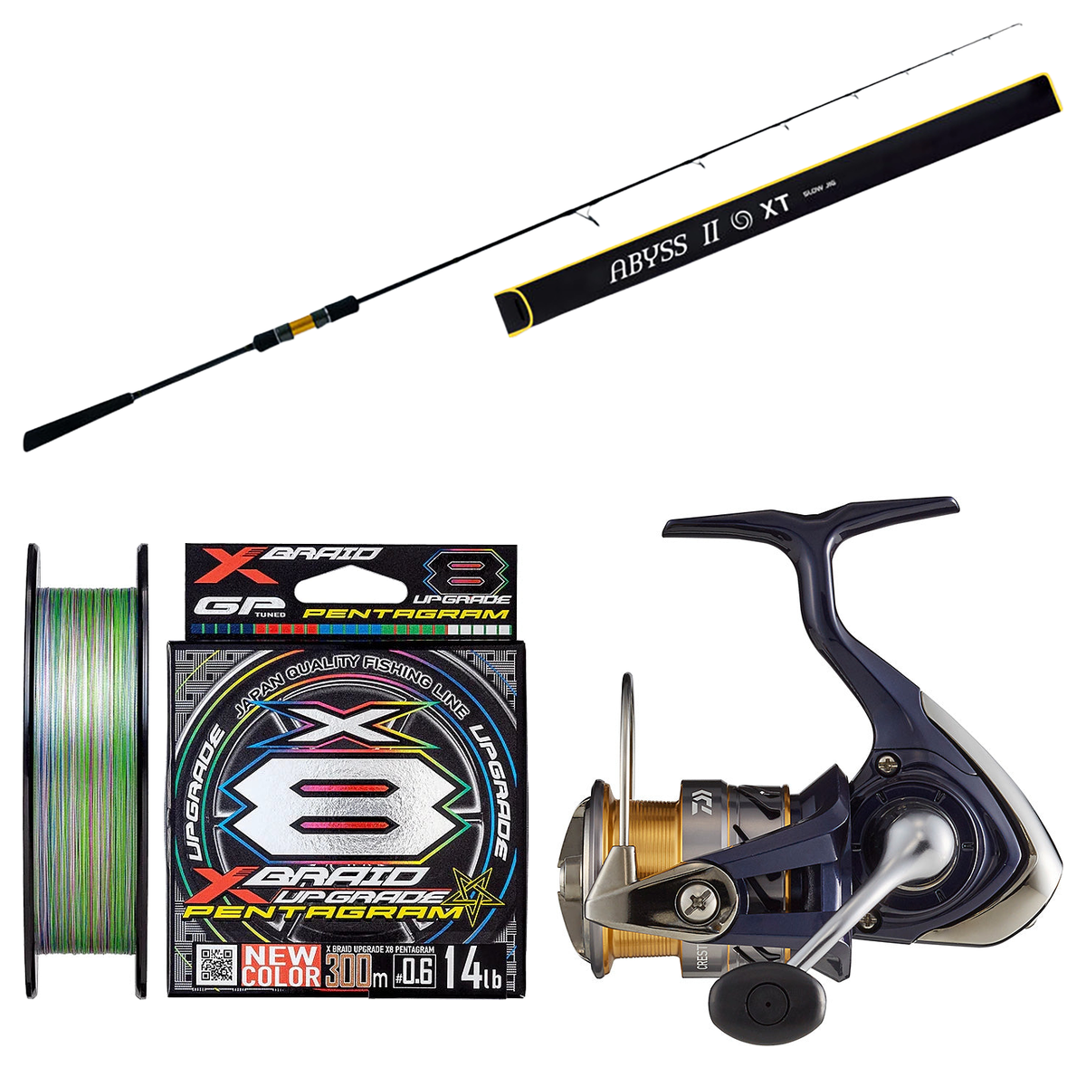 Daiwa - 20 Crest LT4000-C + Assassin - Abyss II 63LS Spinning Rod PE1.5 Slow-Pitch Jigging Combo