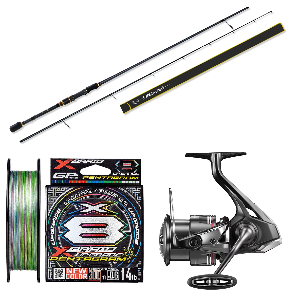 Shimano - 24 VANFORD 4000MHG + Assassin - Supernova 77MH Softbaiting Combo