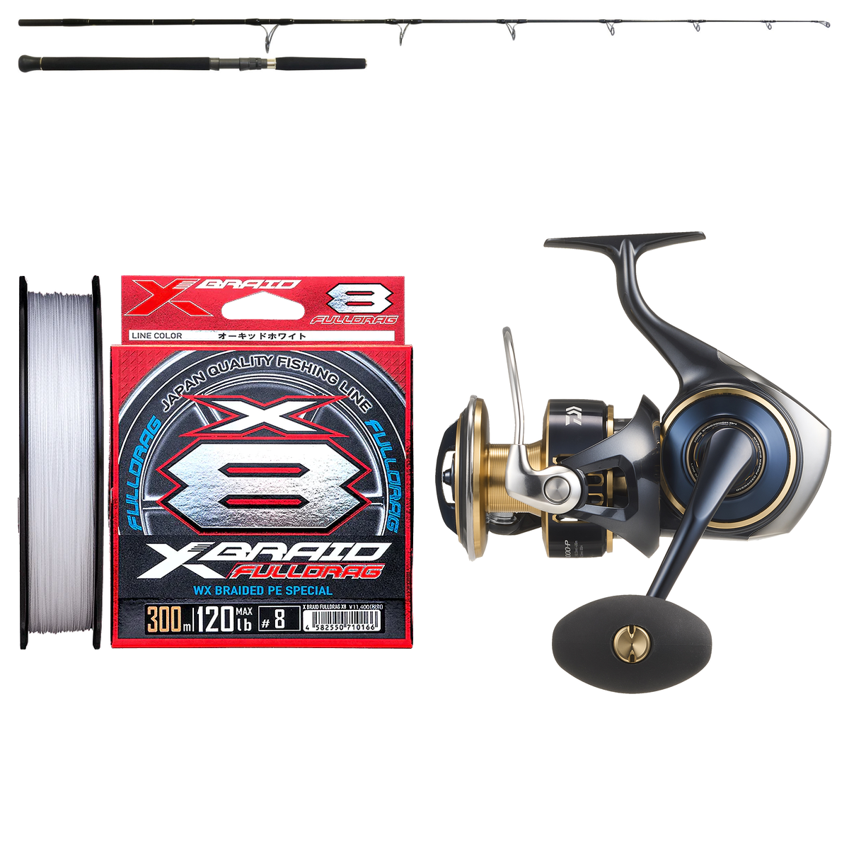 Daiwa - 25 SALTIGA 14000-XH + Yamaga Blanks - BlueSniper 82/6 Topwater Combo