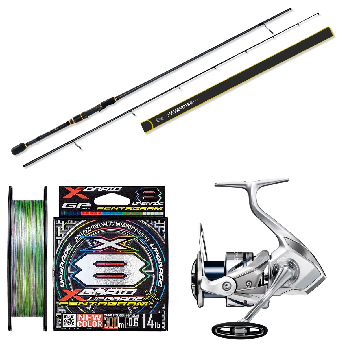 Shimano - 23 STRADIC C3000 + Assassin - Supernova 73M 4pc Travel Combo
