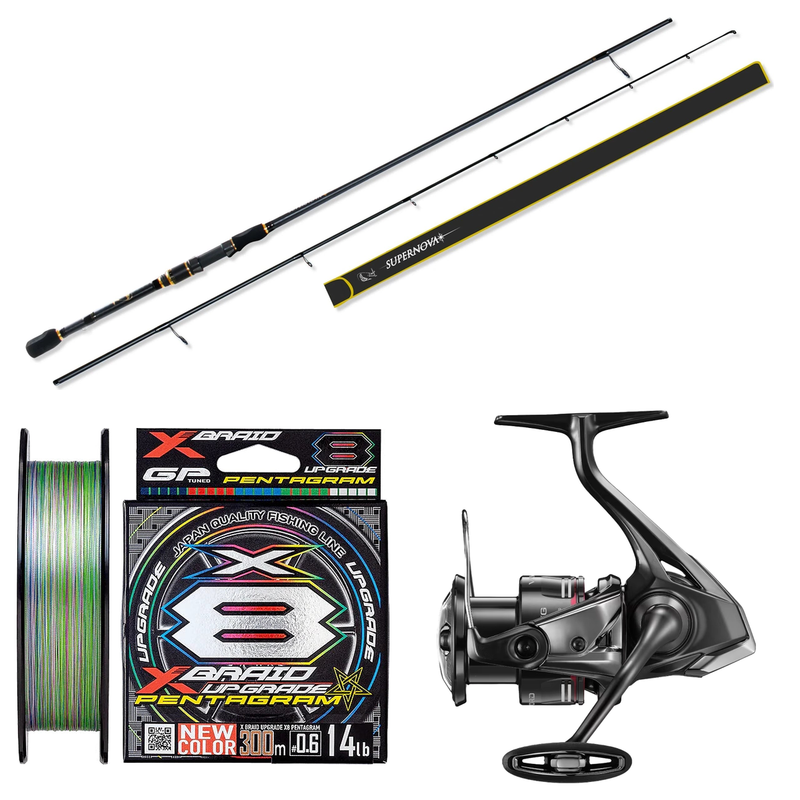Shimano - 24 VANFORD C3000XG + Assassin - Supernova 77MH Softbait Rod Softbaiting Combo