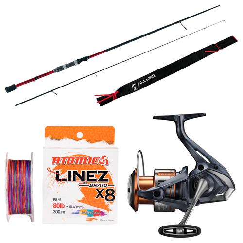 Shimano - 26 NASCI 4000XG + Assassin - Allure Spin 7H 2pc Softbaiting Combo