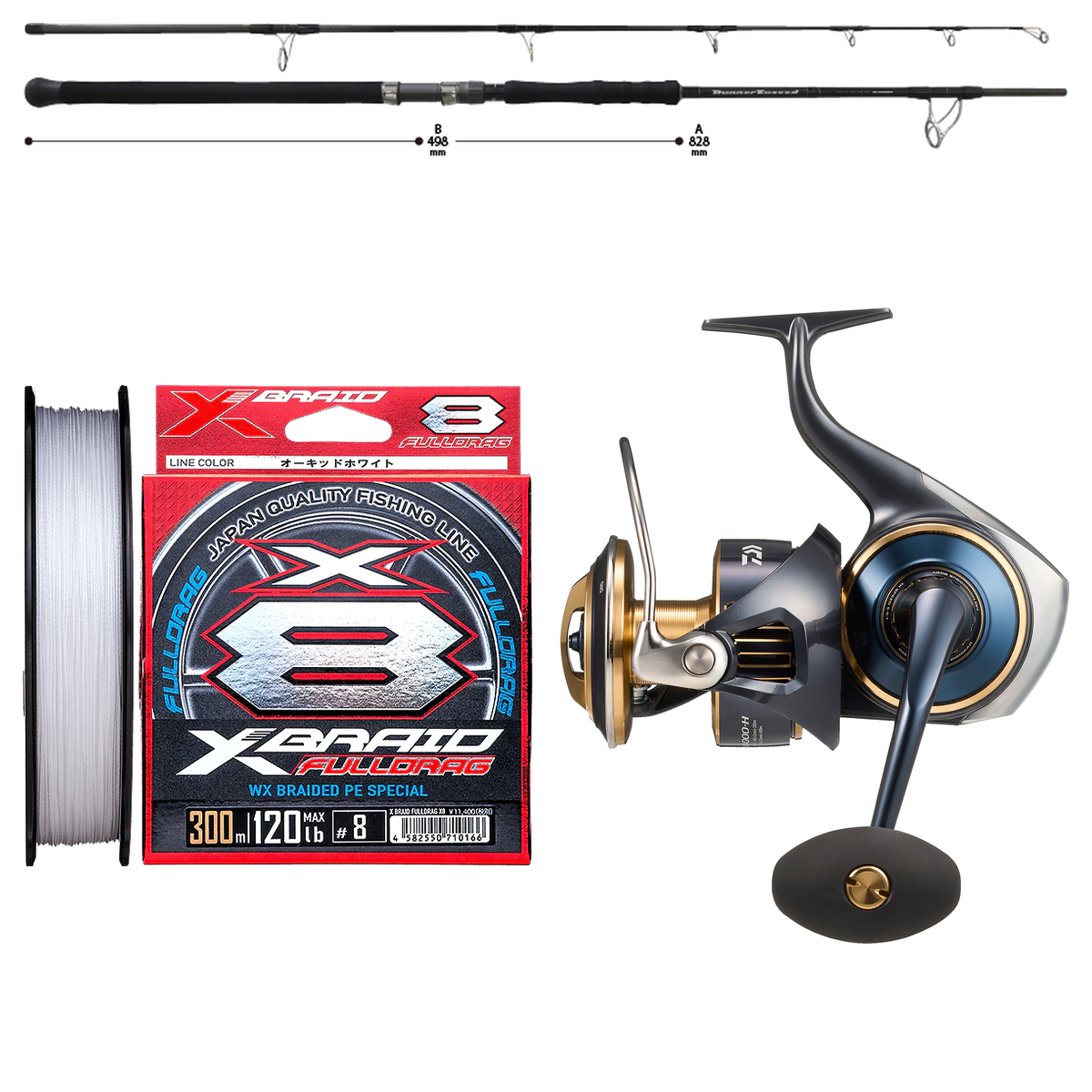 Daiwa - 25 SALTIGA 18000-H + Ripple Fisher - RunnerExceed FINAL STAND UP 83HH Topwater Combo