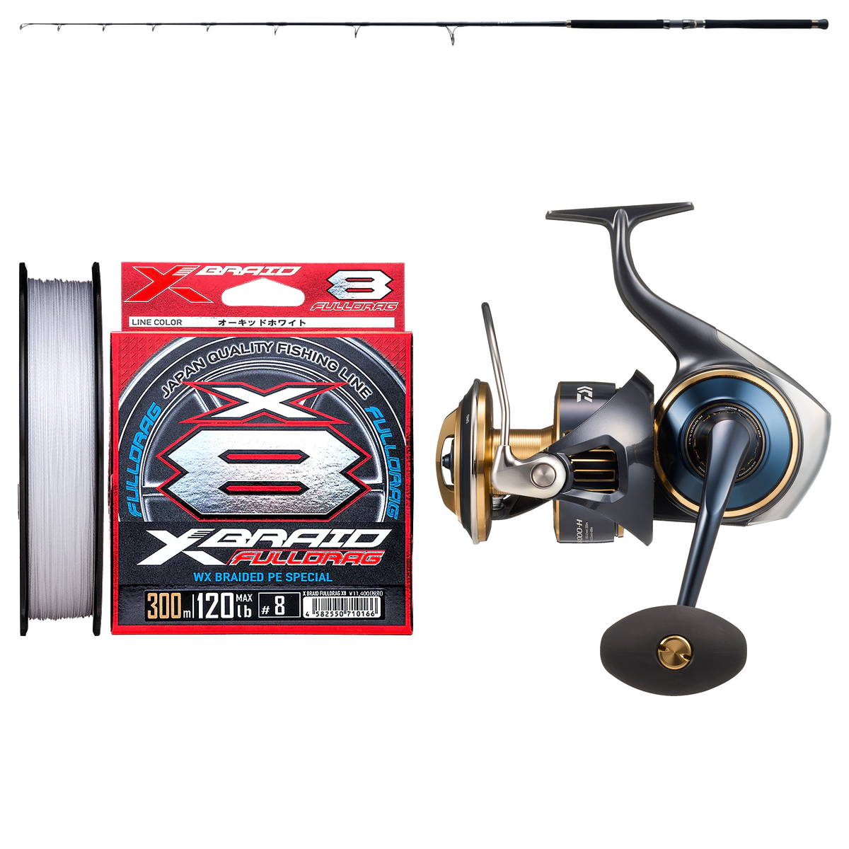 Daiwa - 25 SALTIGA 18000-H + Zenaq - Tobizo TC86-110G Topwater Combo