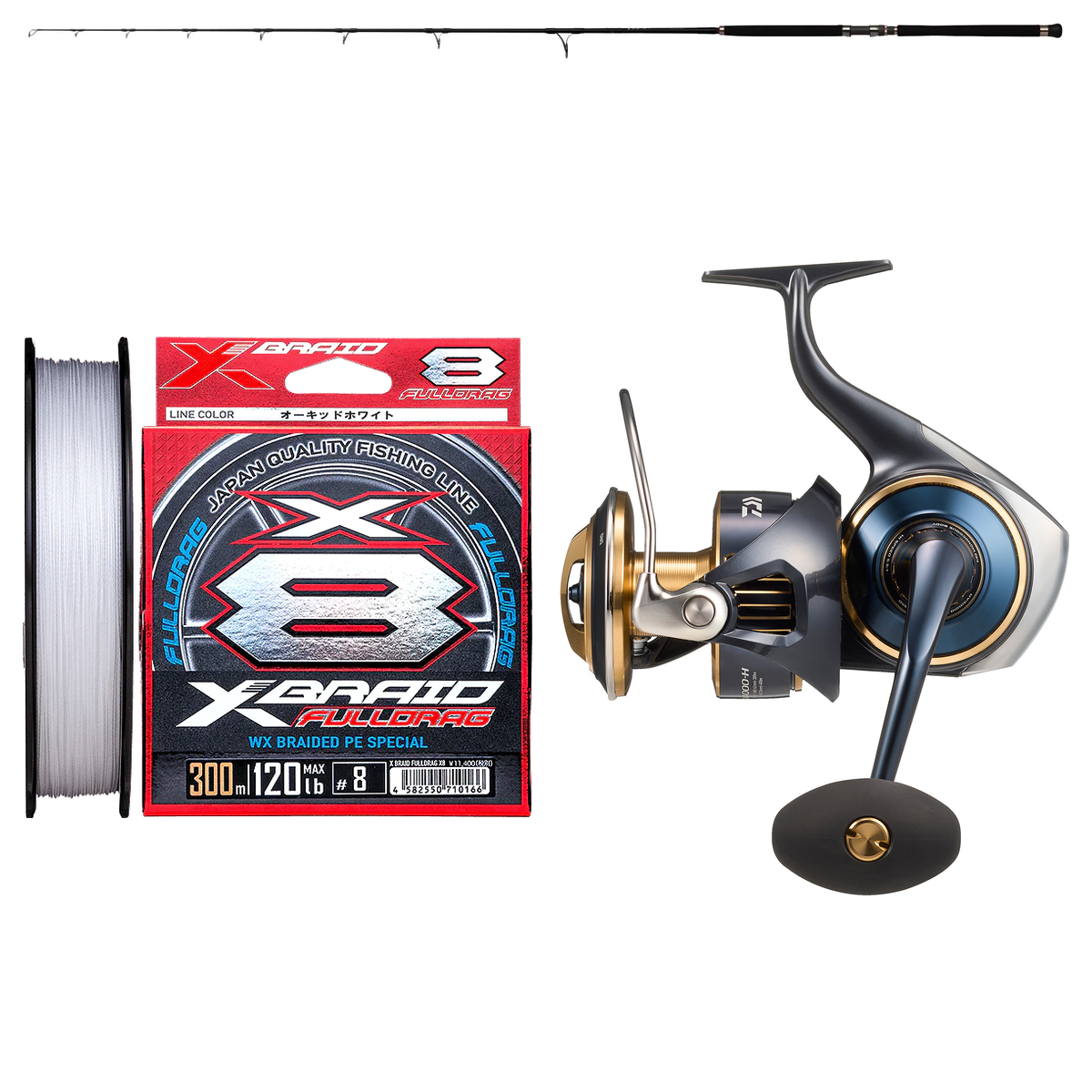 Daiwa - 25 SALTIGA 18000-H + Zenaq - Tobizo TC84-100G Topwater Combo