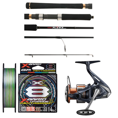 Shimano - 26 NASCI C3000HG + Atomic - Flickz Spin Medium, 6'10, 10-20lb Softbaiting Combo