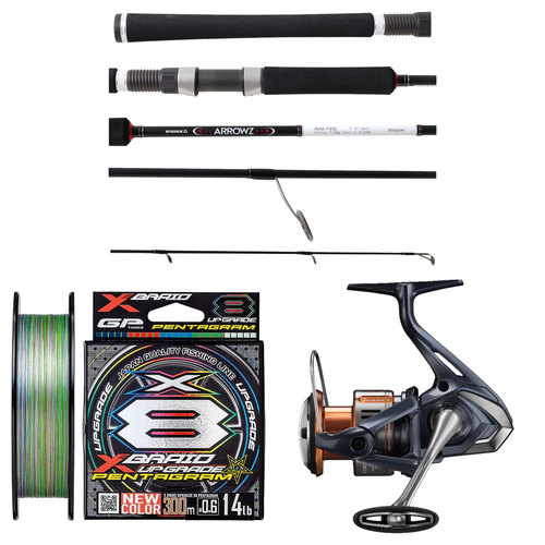 Shimano - 26 NASCI C3000HG + Atomic - Arrowz Snapper Light  7'4, 10-18lb Softbaiting Combo