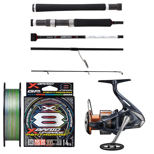 Shimano - 26 NASCI C3000HG + Atomic - Arrowz Snapper Light  7'4, 10-18lb Softbaiting Combo