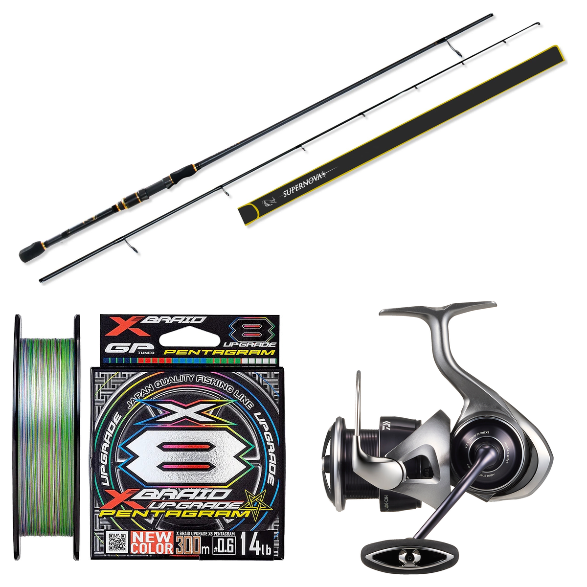 Daiwa - 25 CALDIA LT4000-CXH + Assassin - Supernova 73MH Softbaiting Combo