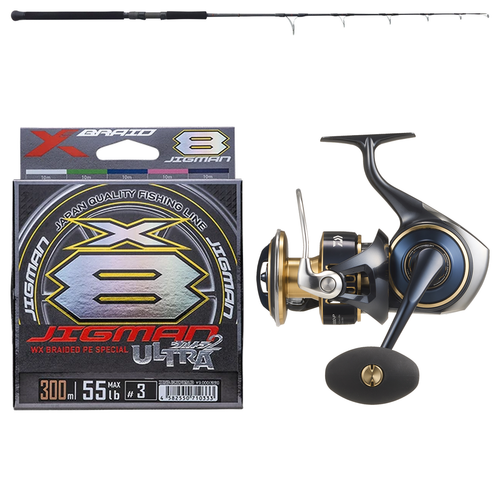 Daiwa - 25 SALTIGA 14000-P + Yamaga Blanks - Galahad 526S Spinning Mechanical Jigging Combo