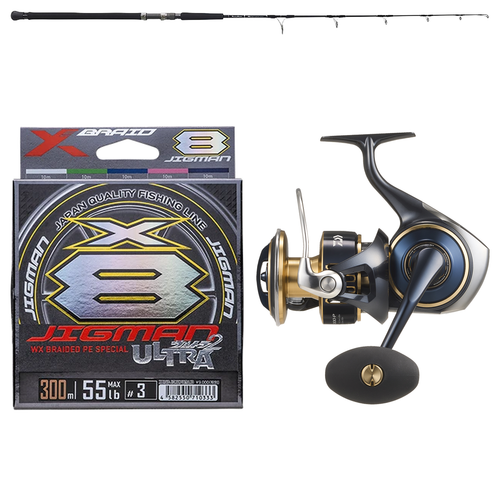 Daiwa - 25 SALTIGA 14000-P + Ripple Fisher - Ocean Arrow 5930 Spinning Tuna Mechanical Jigging Combo