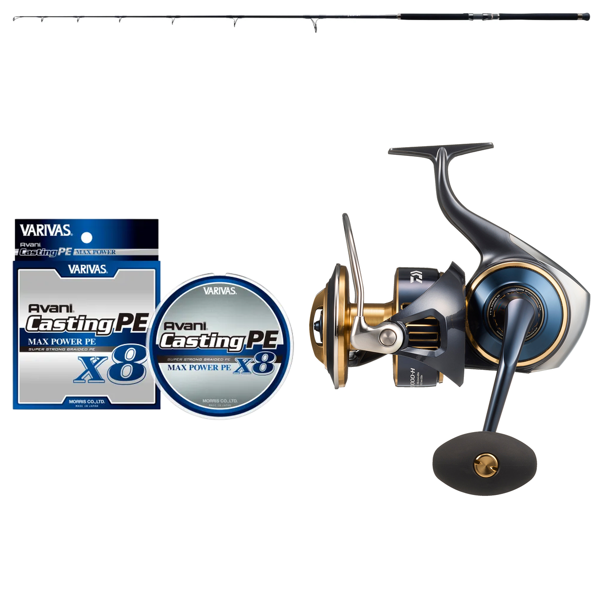 Daiwa - 25 SALTIGA 20000-H + Zenaq - Tobizo TC83-150G Topwater Combo
