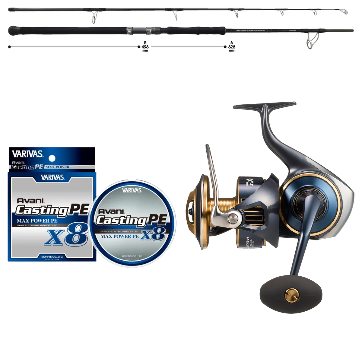 Daiwa - 25 SALTIGA 20000-H + Ripple Fisher - RunnerExceed FINAL STAND UP 83HH Topwater Combo