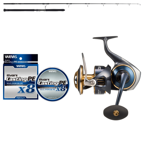 Daiwa - 25 SALTIGA 20000-H + Ripple Fisher - OceanRidge LongCast GT82 Nano Topwater Combo