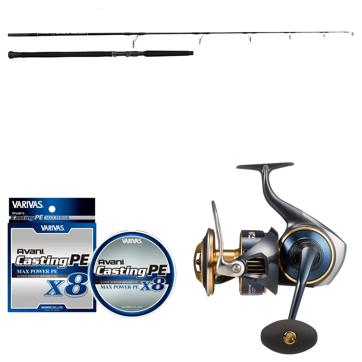 Daiwa - 25 SALTIGA 20000-H + Ripple Fisher - Big Tuna 76 Japan Special Topwater Combo