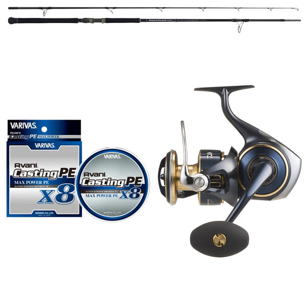 Daiwa - 25 SALTIGA 8000-H + Ripple Fisher - RunnerExceed 911MH Nano Topwater Shorecasting Combo