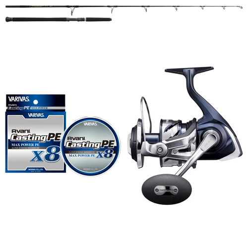 Shimano - 21 TWIN POWER SW 14000XG + Yamaga Blanks - BlueSniper 81/6 Blacky Topwater Combo