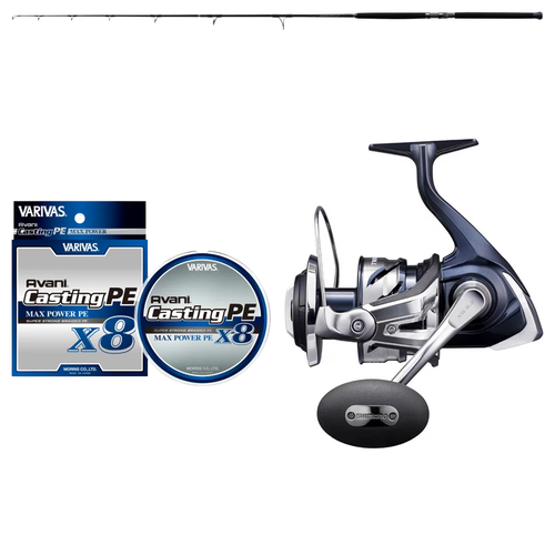 Shimano - 21 TWIN POWER SW 14000XG + Zenaq - Expedition EP83-6 Trevally Travel Topwater Combo