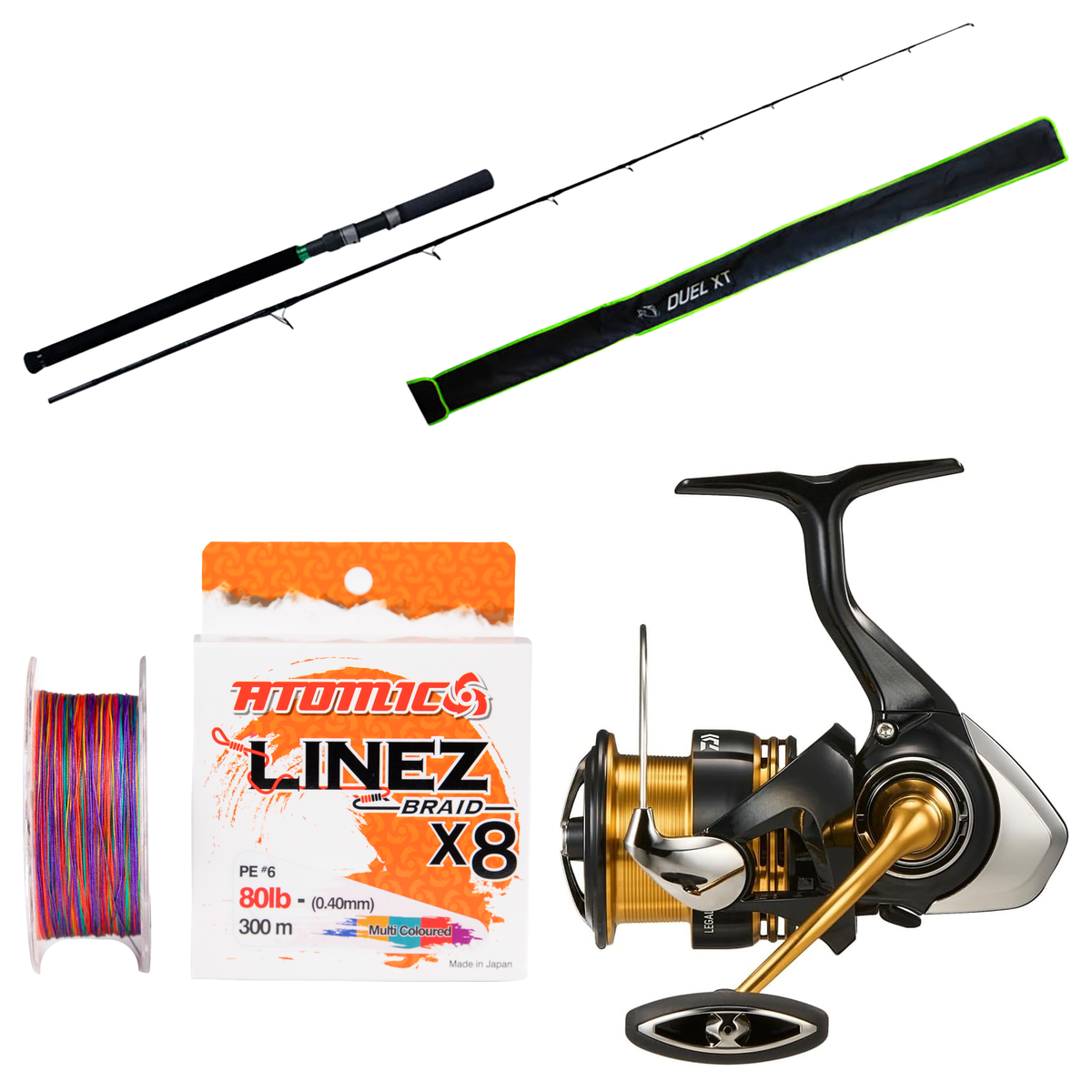 Daiwa - 23 LEGALIS LT3000-CXH + Assassin - Duel XT 7L Spin Combo