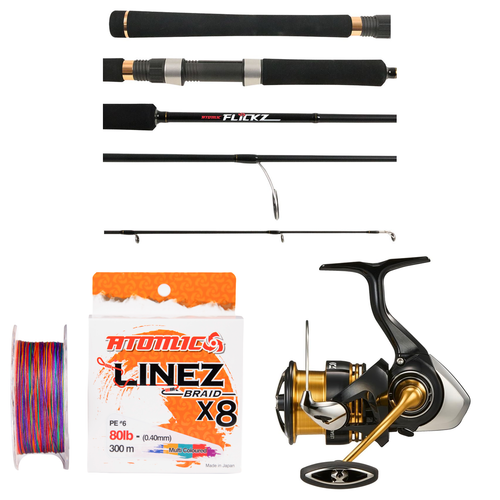 Daiwa - 23 LEGALIS LT3000-CXH + Atomic - Flickz Spin Medium Heavy, 6'10, 2 pc, 12 - 24lb Softbaiting Combo