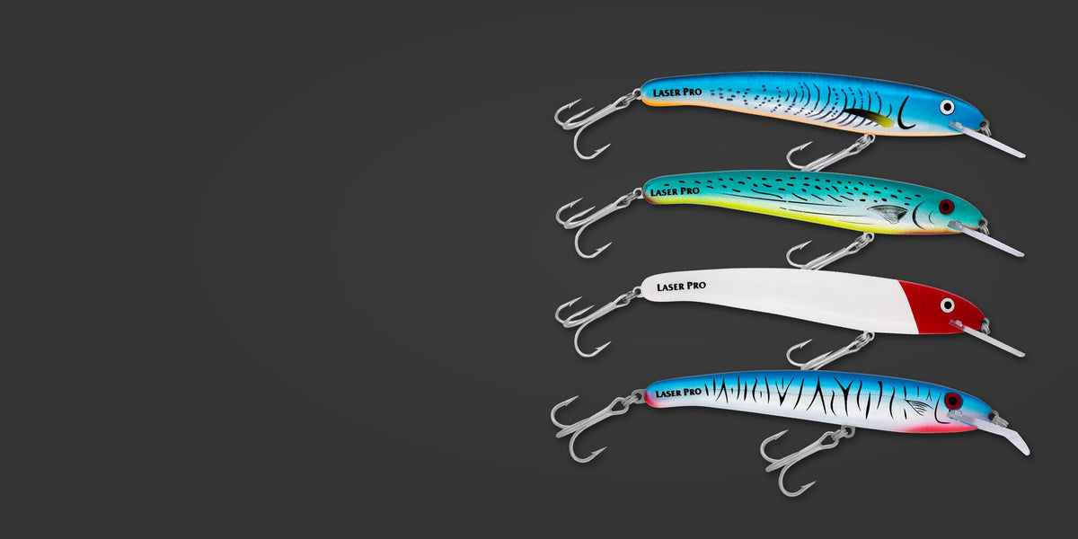 Halco Laser Pro trolling lures in four colours