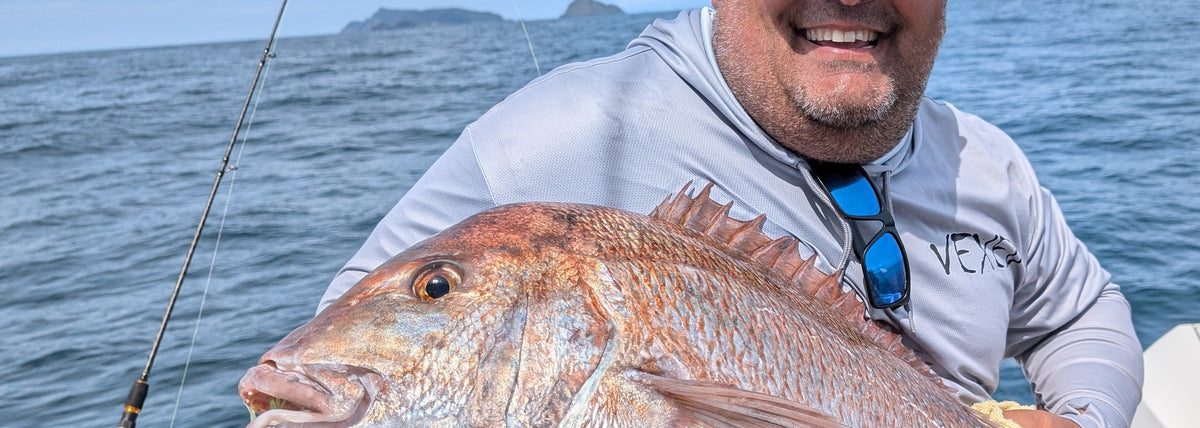 Snapper caught on a Vexed Bottom Meat