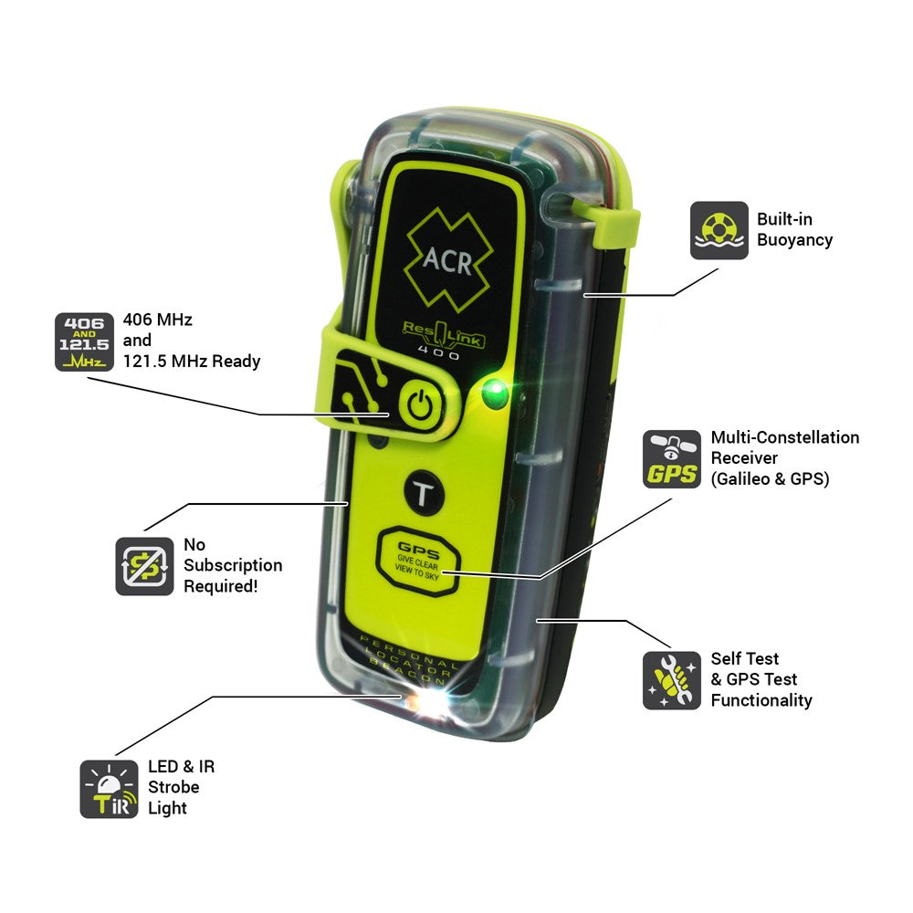 Hutchwilco - ResQLink™ 406 MHz GPS Buoyant PLB-400
