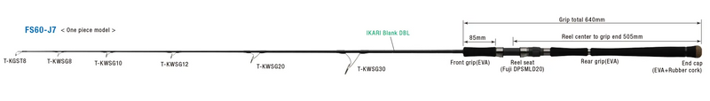 Zenaq - FOKEETO FS60-J7 IKARI Spinning Rod