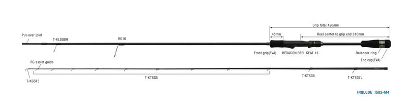 Zenaq - Inqlude IS82-M4 Squid Impact Squid Rod