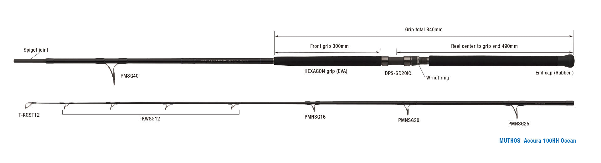 Zenaq Muthos Accura 100HH Ocean Jigging Rod | Heavy Power | NZ