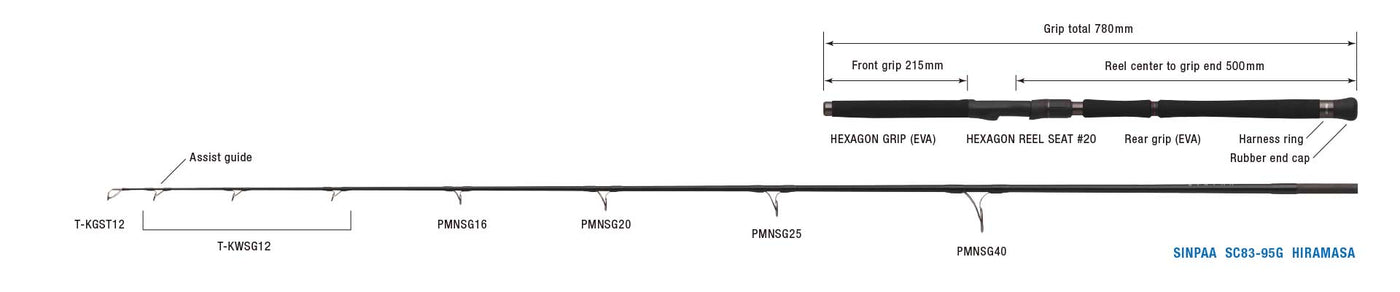 Zenaq - SINPAA SC83-95 Hiramasa Topwater Rod