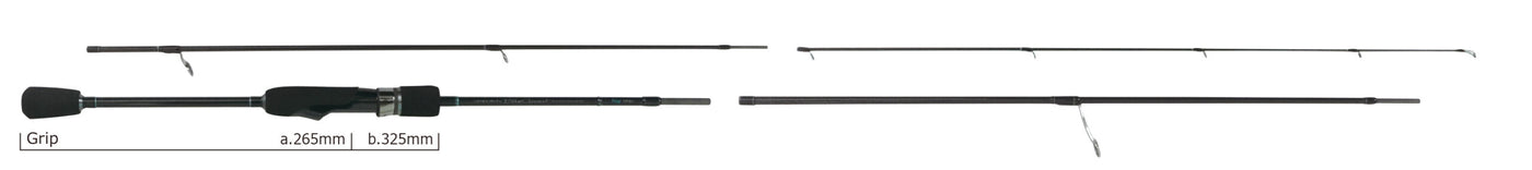 Yamaga Blanks - BlueCurrent Wizy 610 Ajing Rod (4 Piece)