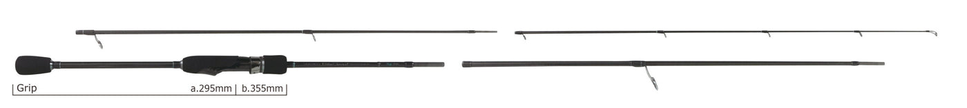 Yamaga Blanks - BlueCurrent Wizy 72 Ajing Rod (4 Piece)