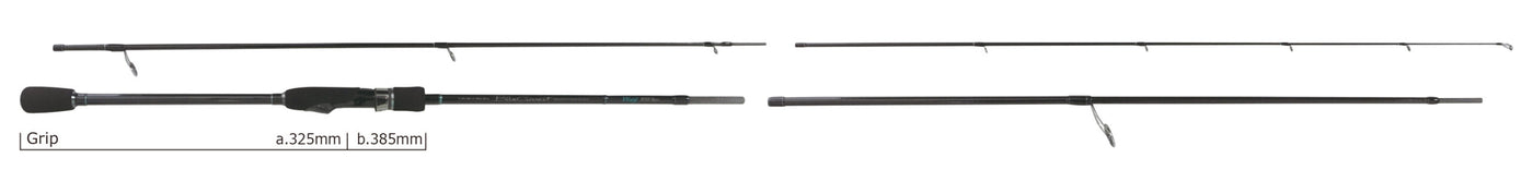Yamaga Blanks - BlueCurrent Wizy 810 Ajing Rod (4 Piece)