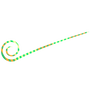 Hayabusa - Free Slide Necktie Spiral Curly Slim