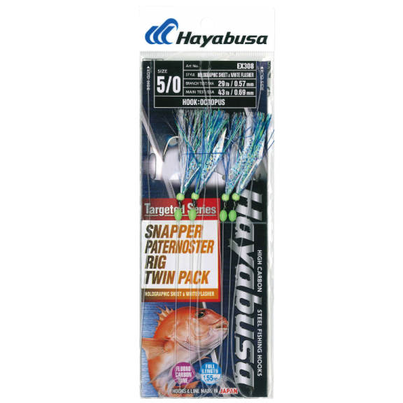 Hayabusa - Snapper Flasher Rig (Twin Pack)