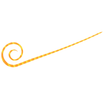 Hayabusa - Free Slide Necktie Spiral Curly Slim